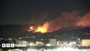 Hawk fire: 90,000 told to evacuate as wildfire approaches Reno, Nevada