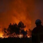 France battles a wall of flames