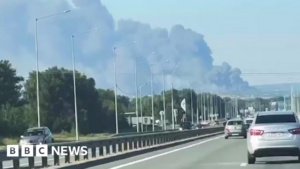 Ukraine says major Russian oil refinery and airfield hit, as Moscow reports eight deaths