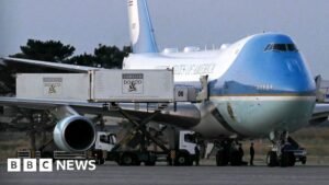 Trump hidden in catering truck in secret plane swap over Iran threat, reports say