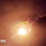Moment Chinese rocket explodes after launch