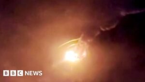 Moment Chinese rocket explodes after launch