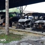 Dozens of co-ordinated arson attacks hit southern Thailand
