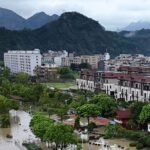 Typhoon Dolphin’s vast storm system pushes inland, threatens central China