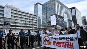 Protesters urge South Korea to stay out of Iran war