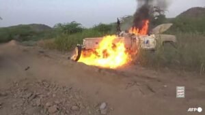 Houthis target Saudi base as Iran denies involvement in Yemen war