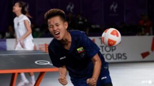 Myanmar win first Asian Games teqball gold as Spain great Puyol watches