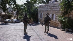 Israel denounces ‘grotesque absurdity’ of Macron UN remarks on West Bank