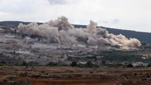 Lebanon says Israeli army set off large explosion in south