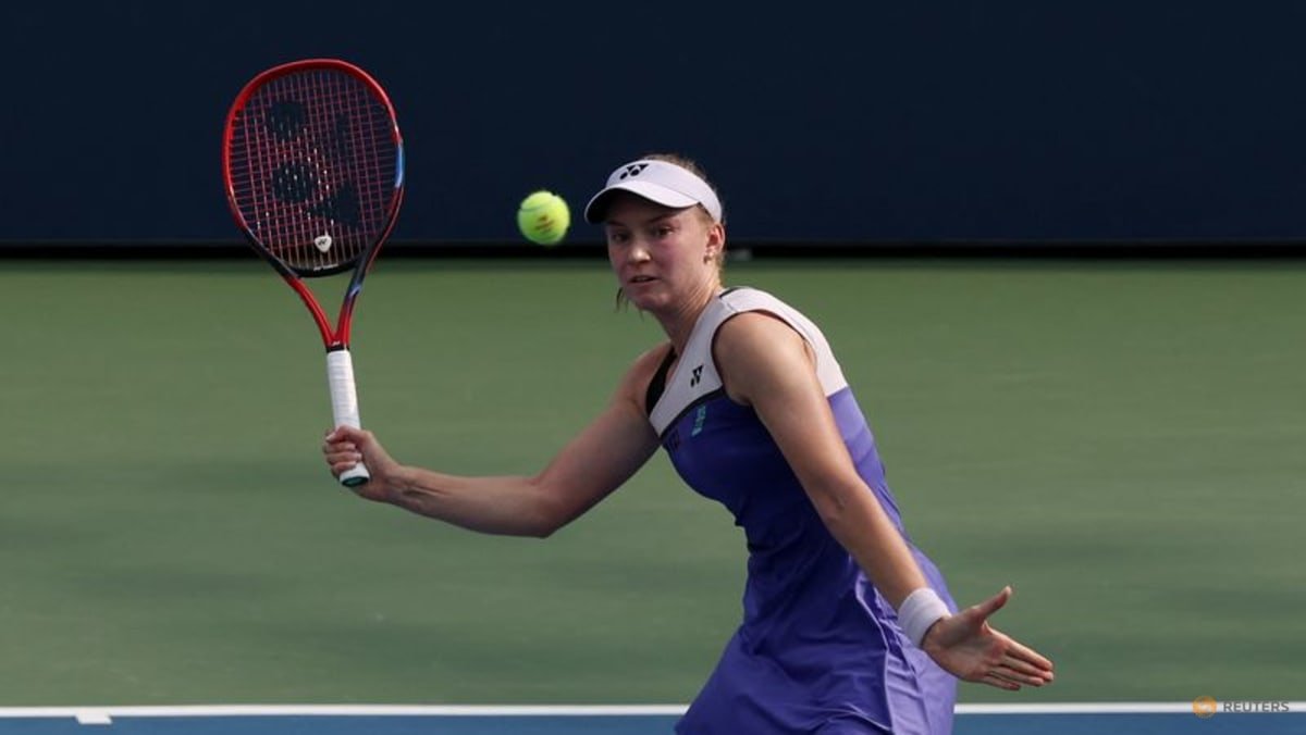 Rybakina quiets injury concerns with first-round win over Frodin
