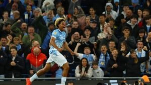 Teenager Samba strikes twice on debut as Man City thrash Norwich in League Cup