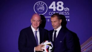 ‘The emperor is naked’: UEFA’s Ceferin takes aim at FIFA boss Infantino