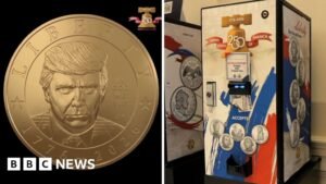 Watch: Trump $1 commemorative coin goes on sale across the US