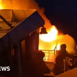 Five dead and 86 missing as fire breaks out on ferry in the Philippines