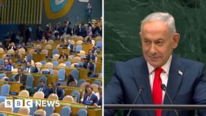 Watch: UN delegates walk out of Benjamin Netanyahu’s speech