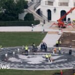 Watch: Another White House renovation? A look at Trump’s new helipad