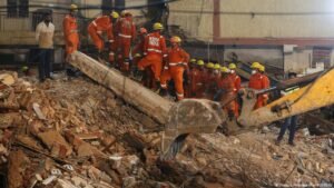 India news: Several dead in Delhi building collapse