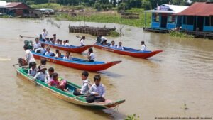 Cambodia’s floating schools hit by rising fuel costs
