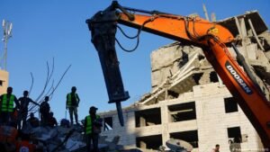 Scores missing after Gaza building collapse