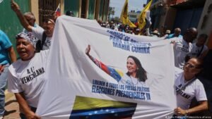 Venezuelans demand opposition leader Machado’s return