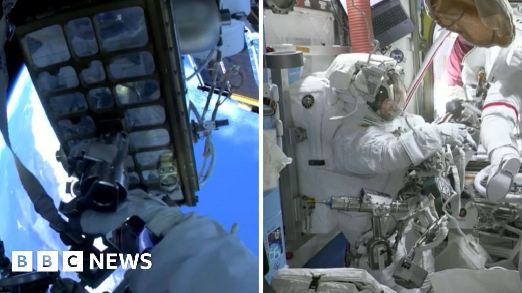 Watch: Astronauts set out on rare all-female spacewalk
