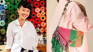 She failed arts and crafts in school. Now, she makes one-of-a-kind macrame bags while helping others