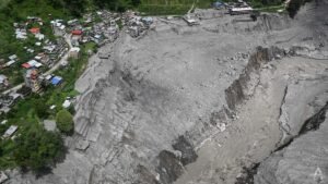 From the air, a trail of destruction along Nepal’s Trishuli River flood disaster zone