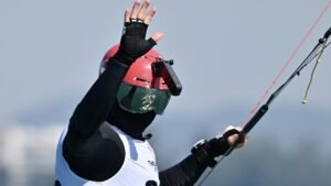Singapore kitefoiler Max Maeder wins third consecutive European Championships open title