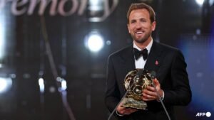 England and Bayern forward Harry Kane wins men’s Ballon d’Or