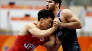Games-Olympic champion Kusaka wins Paris rematch but fades in final