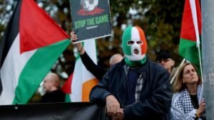 Ireland v Austria game briefly halted by Stop the Game protesters