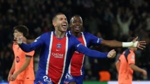 PSG sink Barcelona in six-goal thriller, Liverpool and Man City win
