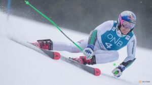 Alpine skiing-Pinheiro Braathen embraces freedom after taking unconventional path to Olympic gold