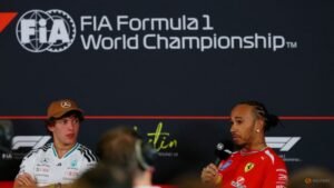 ‘Slow down’: Hamilton jokes to champion-in-waiting Antonelli