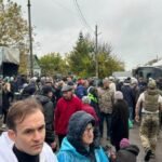 Residents of Russian-controlled Ukrainian town arrive in Belarus