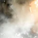 Watch: Moment sneaker shop in Indonesia is torn apart by explosion