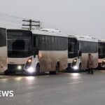Evacuated Ukrainians from Russian-occupied Oleshky arrive in Belarus