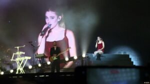 Belgian pop star Pommelien Thijs sings for half the nation
