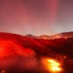 Strong winds fuel fires near Los Angeles as the region recovers from last year’s deadly blazes