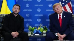 Trump defends Russia sanctions waivers, accuses Zelenskyy of ‘prolonging war’