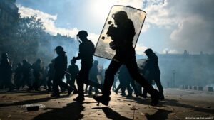Macron slams ‘failures’ over protest unrest in France but refuses his interior minister’s resignation