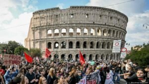 Students and workers rally across Italy for more education funding and cost-of-living relief