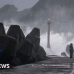 Typhoon Champi: Hundreds of flights cancelled as storm shuts Taiwan