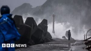 Typhoon Champi: Hundreds of flights cancelled as storm shuts Taiwan