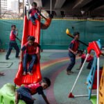 India flyover school offers lifeline to street children