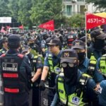 South Korean riot police clear protesters after ballot shortage blockade