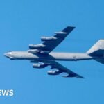 B-52 bomber plane crashes after take off in California