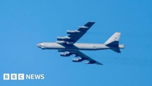 B-52 bomber plane crashes after take off in California