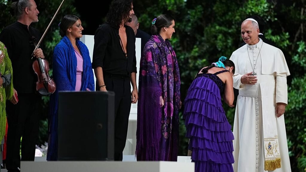Video. Pope Leo XIV meets Antonio Banderas, watches flamenco performance in Madrid