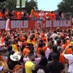 Video. Dutch supporters bring sea of orange to World Cup host city